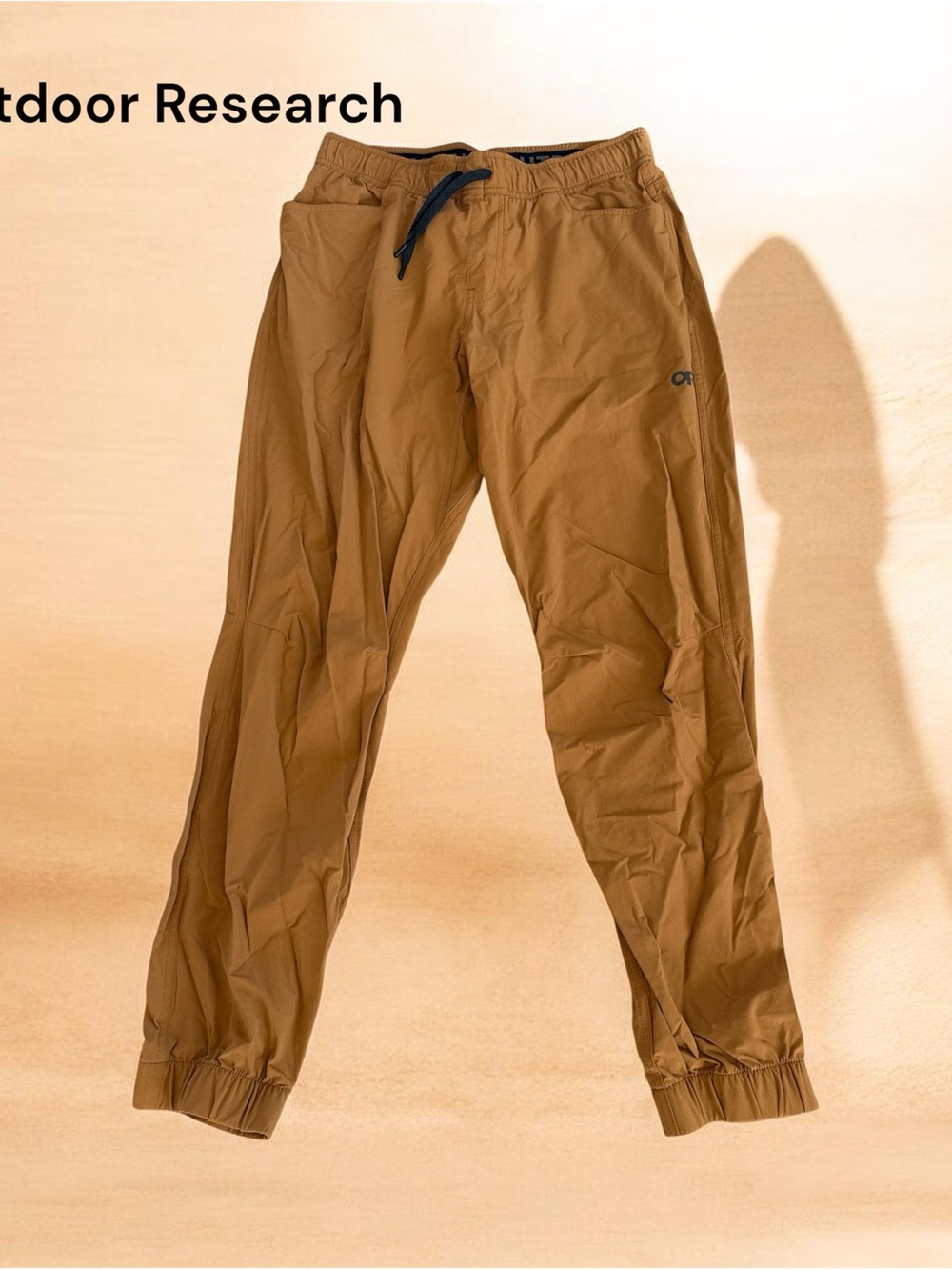 Outdoor Research Men's Brown/Tan Jogger Pants with Drawstring